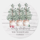 Search for rustic tree stickers Merry christmas