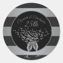 Search for 25th silver anniversary wedding stickers Stylish
