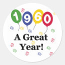 Search for 1960 stickers Birthday