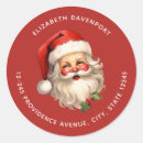 Search for classic red and white return address labels Retro