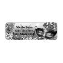 Search for black snowflakes return address labels Glitter