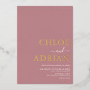 Search for dusty pink and gold wedding invitations Modern
