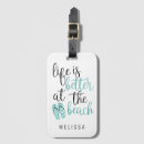 Search for flip flop luggage tags Tropical
