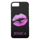 Search for lips pattern iphone cases Black