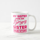 Search for awesome sister mugs Typography