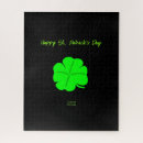 Search for four leaf clover puzzles Shamrock
