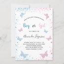 Search for butterfly gender reveal invitations Baby shower