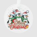 Search for penguins christmas tree decorations Red