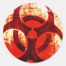 Search for red biohazard stickers Biological