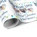 Search for grandfather wrapping paper 80th birthday