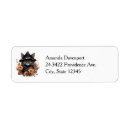 Search for witch cat return address labels Halloween