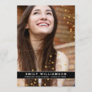 Search for glam graduation invitations Black