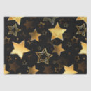 Search for black stars tissue paper Pattern