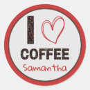 Search for your name coffee stickers For her