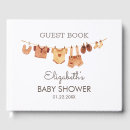 Search for vintage baby shower guest books Watercolor