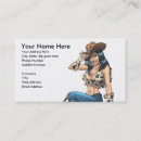 Search for cowboy hat business cards Illustration