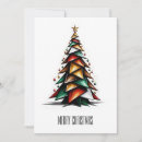Search for geometric tree christmas cards Abstract