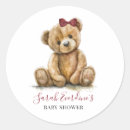 Search for baby shower with bows stickers Whimsical