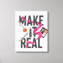 Search for lipstick canvas prints Beautician