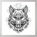 Search for tribal wolf art Dog
