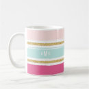 Search for gold stripes mugs Girly