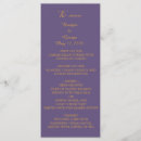 Search for lilac wedding programmes Elegant
