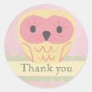 Search for owl thank you stickers Yellow