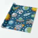 Search for rocket ship wrapping paper Ufo