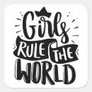 Search for girls rule stickers Girl power