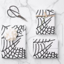Search for spider web wrapping paper Black and white