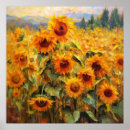 Search for abstract sunflower art Oil