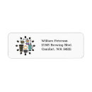 Search for coffee bean return address labels Latte