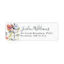 Search for pastel return address labels Wildflowers
