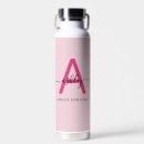 Search for monogram water bottles Girly