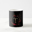 Search for letter t monogram mugs Girly