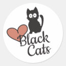 Search for cartoon black cat stickers Heart