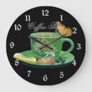 Search for coffee cup clocks Black