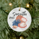 Search for shells christmas tree decorations Sea