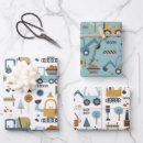 Search for digger truck wrapping paper Boys