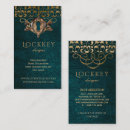 Search for lock business cards Elegant