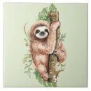 Search for cute sloth tiles Watercolor