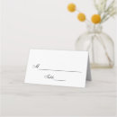 Search for classic wedding place cards Black and white