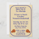 Search for basketball game invitations March madness