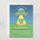 Search for green alien invitations Spaceship