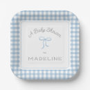 Search for blue gingham plates Bow
