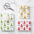 Search for gnomes wrapping paper Festive