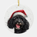 Search for poodle christmas tree decorations Santa