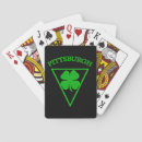 Search for lucky shamrock playing cards St patrick's day