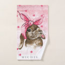 Search for bunny rabbit bath towels Rose