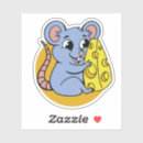 Search for mouse with cheese stickers Cartoon